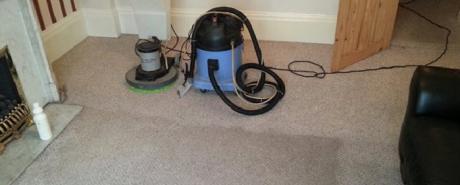 Work in progress - carpet cleaning in Huddersfield